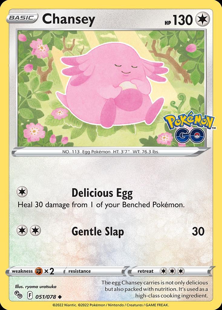 Pokemon Chansey (51/88) Pok�mon GO NM