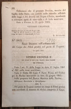 TRAPANI 1866 REGIO DECRETO X ORDINAMENTO DEL CORPO PILOTI NEL PORTO-5974
