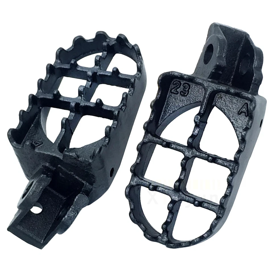 Motocross Mx Dirt Bike Foot Pegs Gray For 2000-2012 Kawasaki KX65 KX85 KX100 Foto 2 de 4