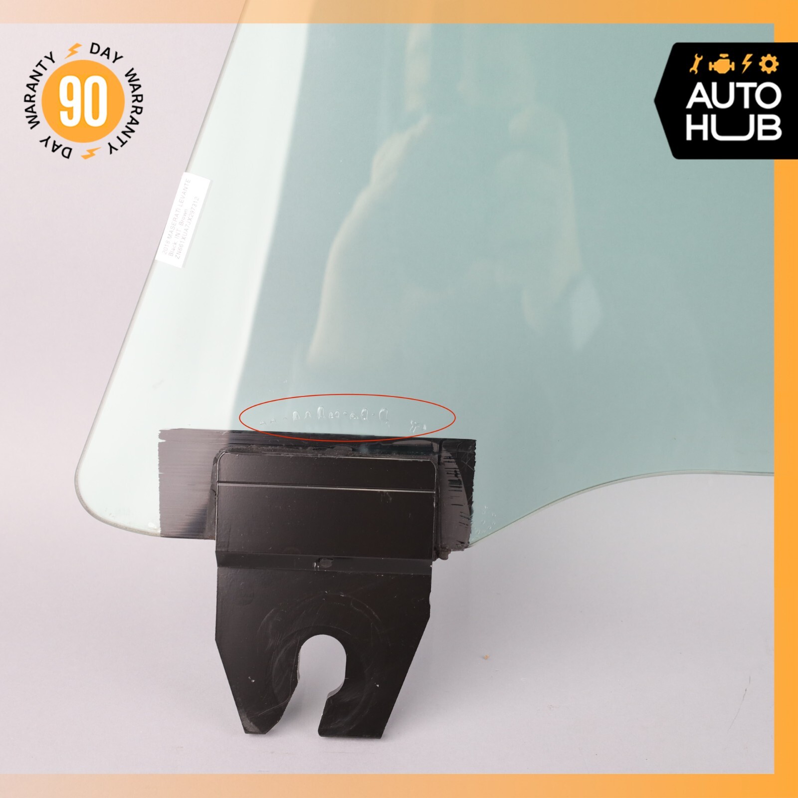 17-24 Maserati Levante M161 Front Right Passenger Side Door Window Glass OEM 64k