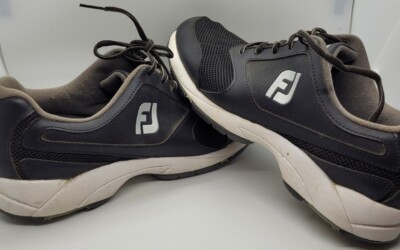 FootJoy FJ Golf Shoes Flexzone Spikeless Sneaker Black Athletic 56816‎ Men Sz 9M FootJoy Golf Shoes FJ Flex 2019 PGA | Mercari main image 3