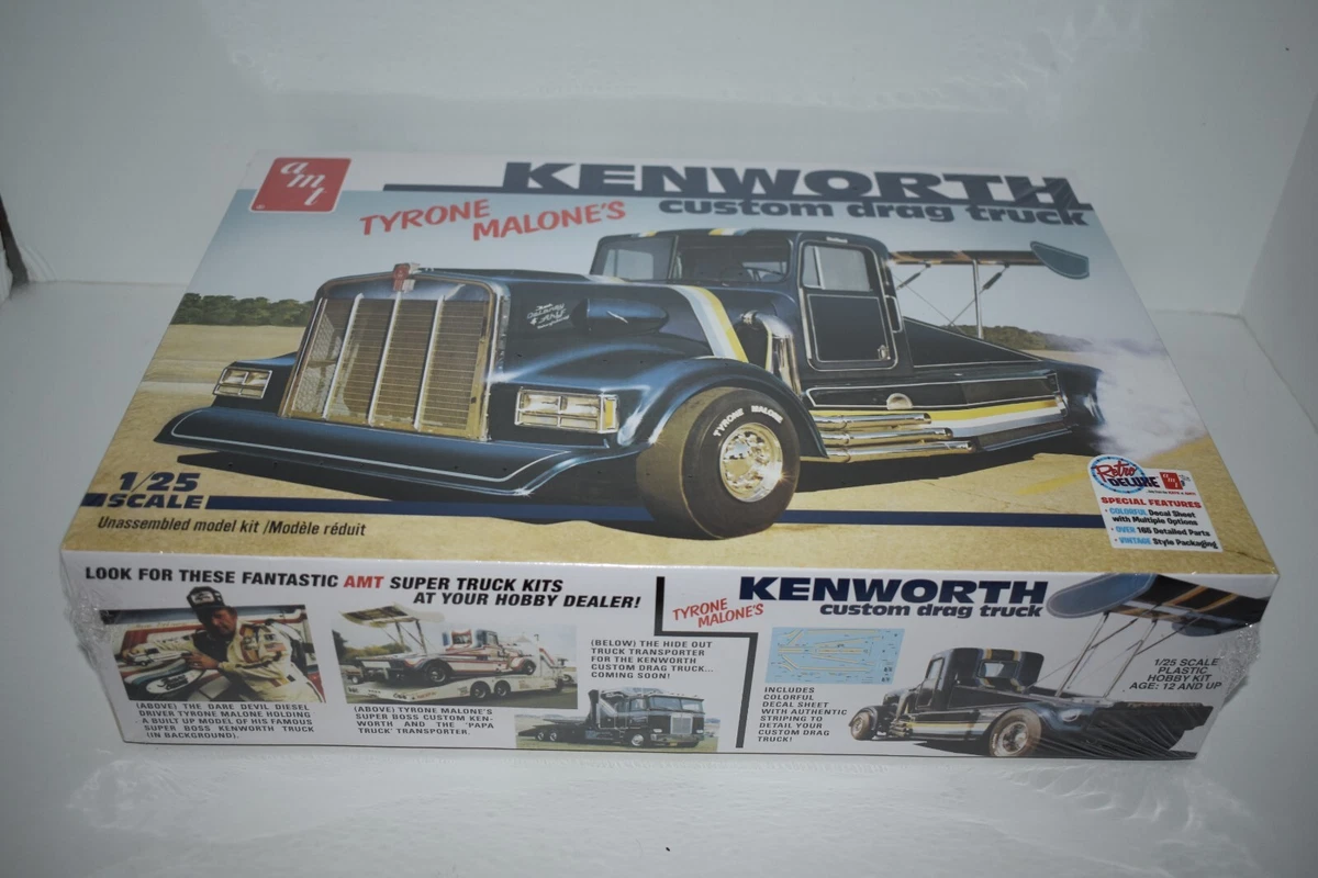 AMT Skill 3 Model Kit Tyrone Malone's Kenworth Custom Drag Truck 1/25 Scale Model