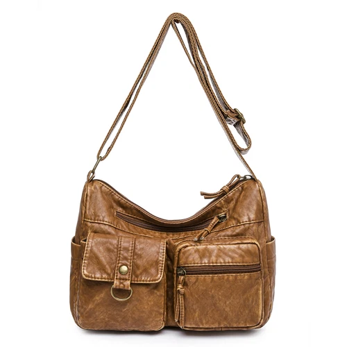 Womens Vintage Soft Leather Shoulder Bag Purse Lady Messenger Crossbody Bag - Bild 11 von 50