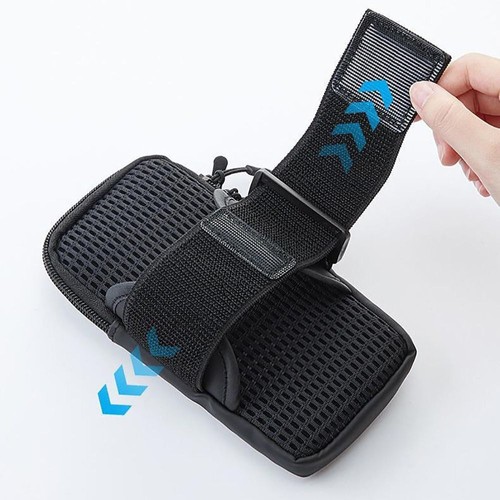 Large capacity Wrist Bag PU Phones Arm Pouch New Arm Sleeve Universal - Zdjęcie 5 z 11