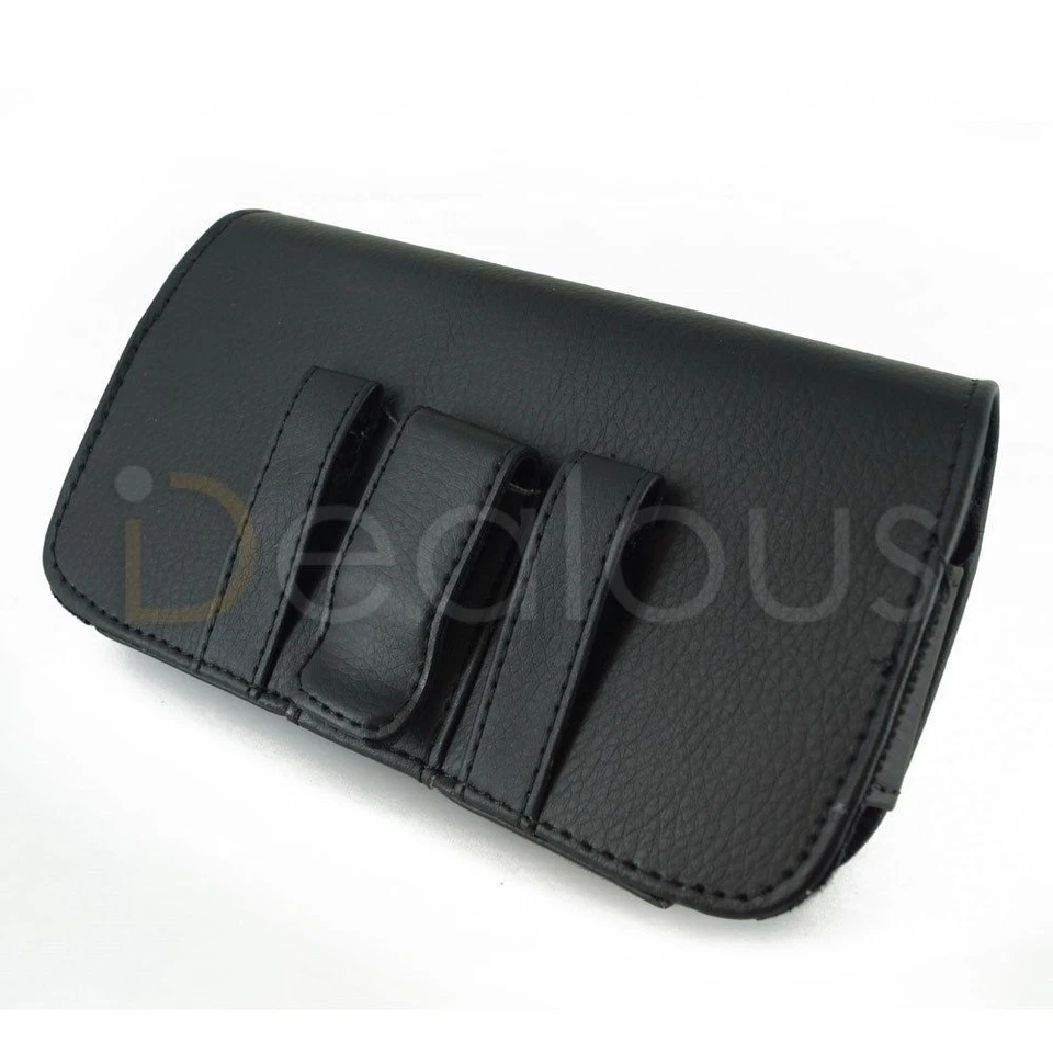 FUNDA DE CUERO CON CLIP PARA CINTURÓN PARA HTC One / HTC M7 - SE AJUSTA A LA FUNDA OTTERBOX EN Foto 3 de 3