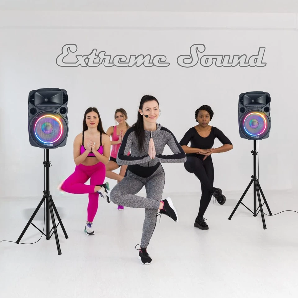 CASSE Audio Attiva + Passiva 2000 Watt WOOFER 31 Cm. BLUETOOTH KARAOKE DJ Feste - Immagine 4 di 4