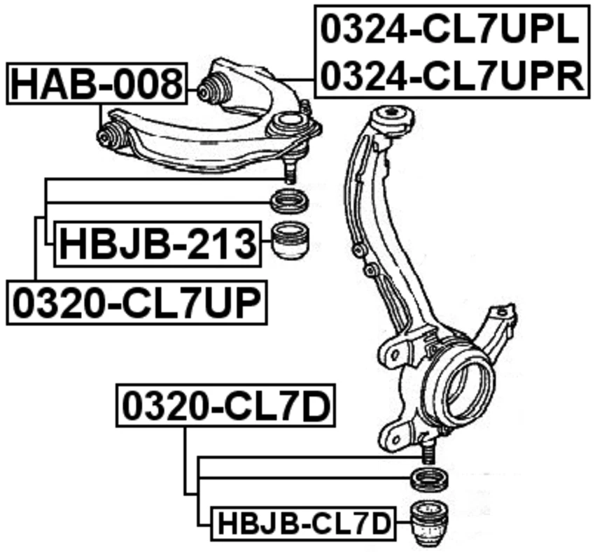 Шаровой шарнир подвески для 1992 Acura Vigor (США) - Изображение 2 из 3