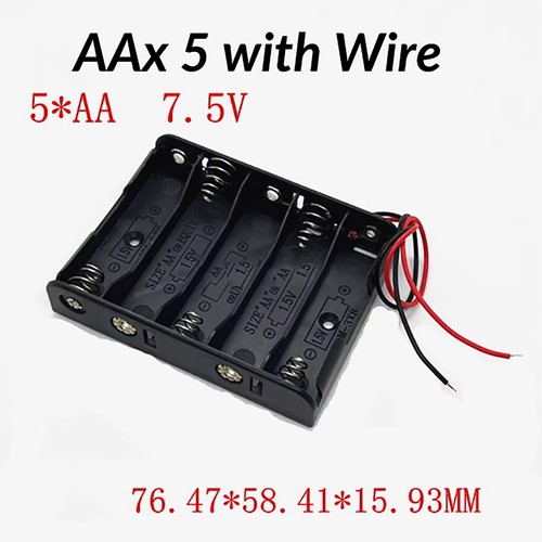 1/2/3/4/6/8/10 Position × AA Battery Holder Box Case Connector Open or Enclosed - Picture 32 of 49