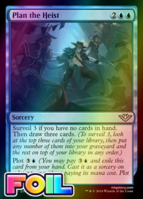 x1 Plan the Heist OTJ MTG 62 FOIL UNCOMMON M/NM 1x | eBay