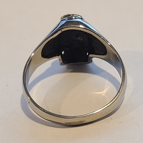 Punk Owl Band Ring – Stainless Steel Vintage Style – Fits Sizes 8-12 – Unisex Statement Ring