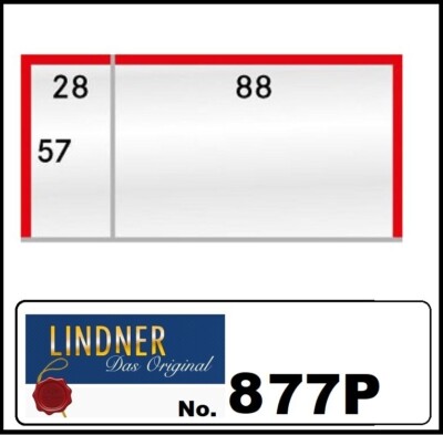 1000-LINDNER-877P-Schutzhüllen-Klarsichthüllen-88x57&1 3/32x2 1/