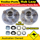 Superior Galvanised Boat Trailer Hubs 5 Stud Ford With LM / Holden Bearings