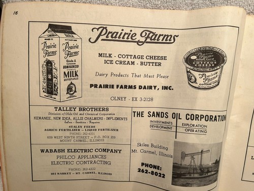 1962 Plat Book Directory Wabash County IL With Township Maps & Index To Owners - Picture 4 of 6