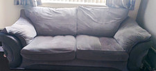 Sofology Grey Fabric 2-Seater Traditional Sofa  216x95x69 Collection Only Bd11