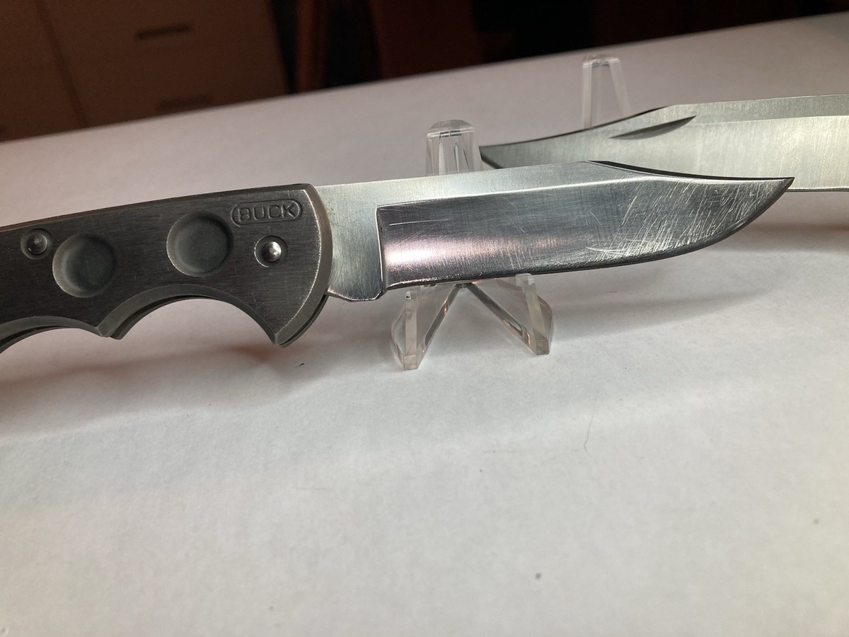 BUCK ナイフ　チタニウム　未使用コレクション Buck Collectible Folding Knives Titanium Handle | eBay