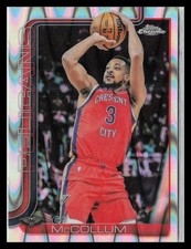 2025-26 Topps Chrome #136 CJ McCollum RayWave Refractor