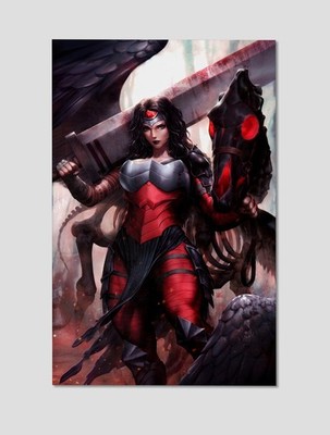 Wonder Woman Dark Warrior Premium Giclee Print Poster 11x17 DC Comics Wall Art