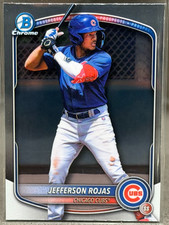 2025 Bowman Draft Chrome Prospect Jefferson Rojas BDC-75 Chicago Cubs
