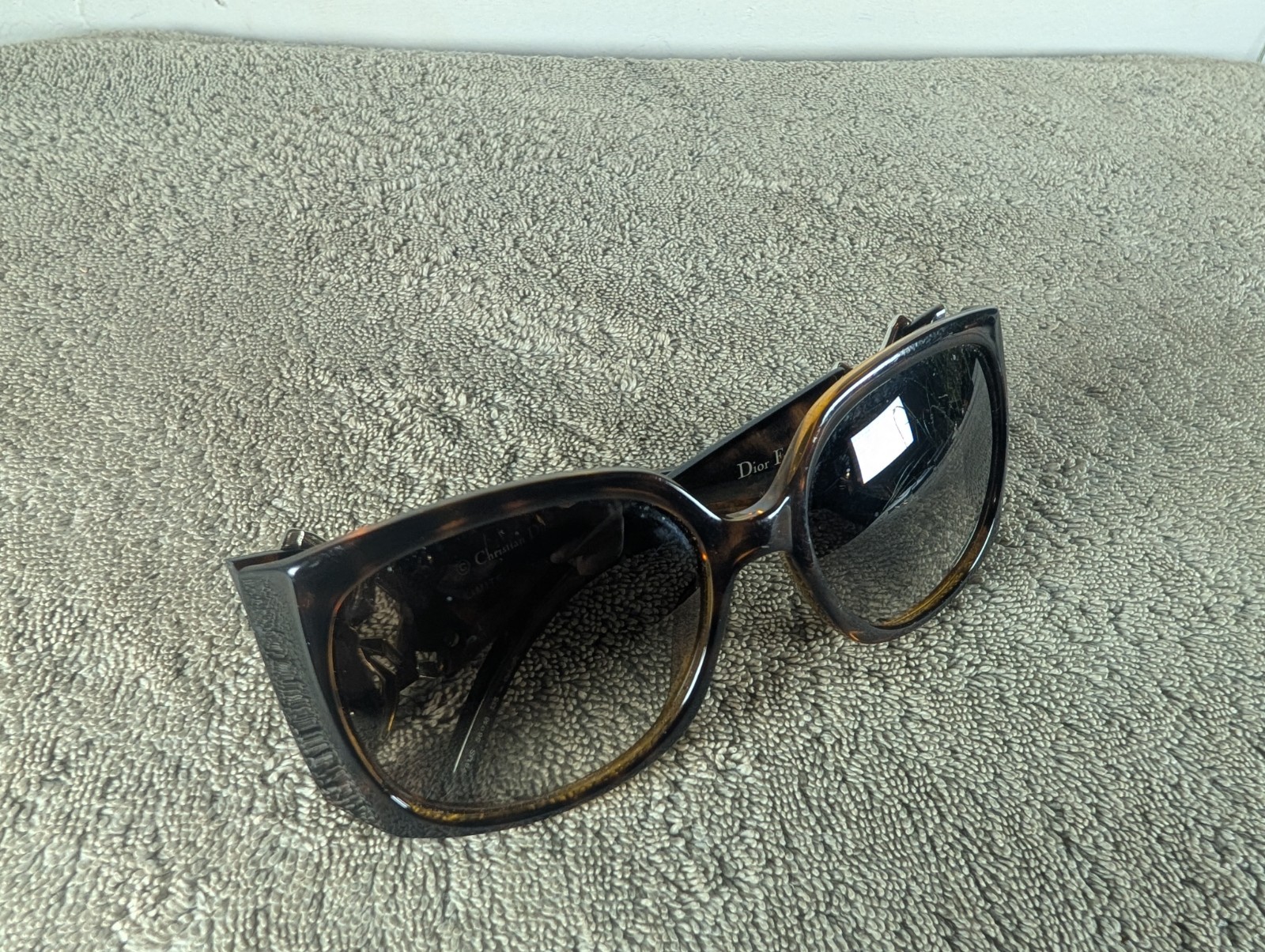 Christian Dior Limited Edition Sunglasses FrouFrou Brown Crystal RARE 56 18 136