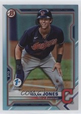 2021 Bowman 1st Edition Sky Blue Foil Nolan Jones #BFE-35 0h28