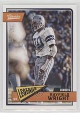 2018 Panini Classics Legends Red Back 37/299 Rayfield Wright #122 HOF 0zq6