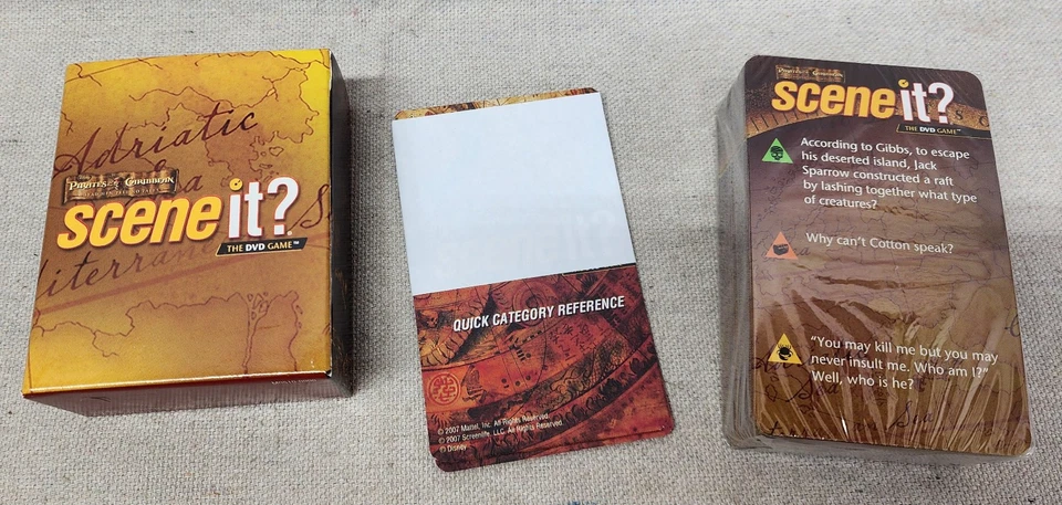 2007 Pirates Of The Caribbean Scene It? DVD Board Game Replacement Parts/Pieces - Image 3 of 4