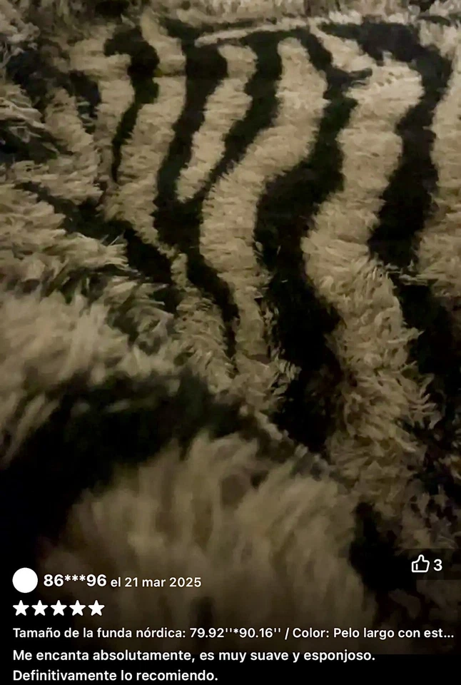 Juego de edredón de lujo con estampado de leopardo de 3 piezas - Ropa de cama Queen suave, cálida y acogedora Foto 4 de 4