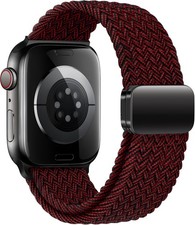 Braided Strap Compatible with Apple Watch 38mm 40mm 41mm 44mm Magnetic Clasp
