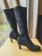 Marks And Spencer Black Pull on Soft Boots, Size 5 ¹/², New
