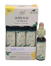 LOT OF 4 Bach Flower Remedies WALNUT - Adapt To Change 10 mL TRAVEL SIZE