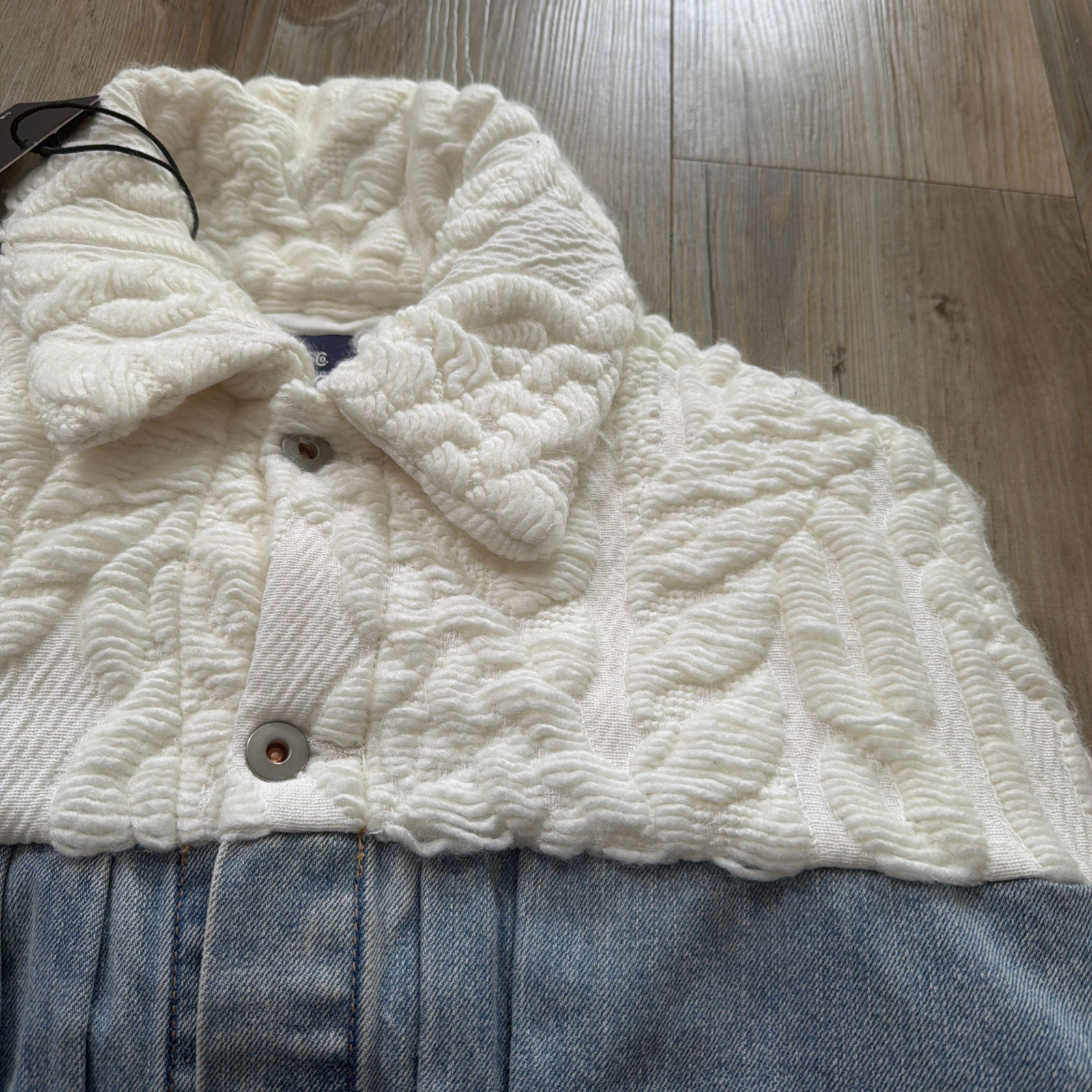 Levi’s Blue Tab Aran Trucker Japenese Denim XS  Relaxed Fit Jacket image 6