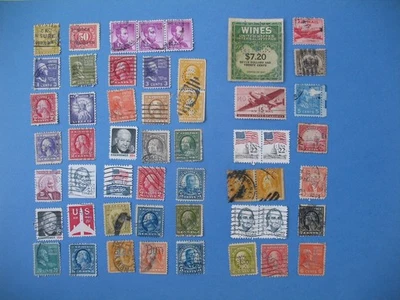 USA Etats Unis - Perfin Perforés Lot de 52 Timbres à voir - Photo 1/2