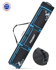 TOURIT Ski Bag with Wheels Padded Snowboard for Air Travel Extendable 170-185CM