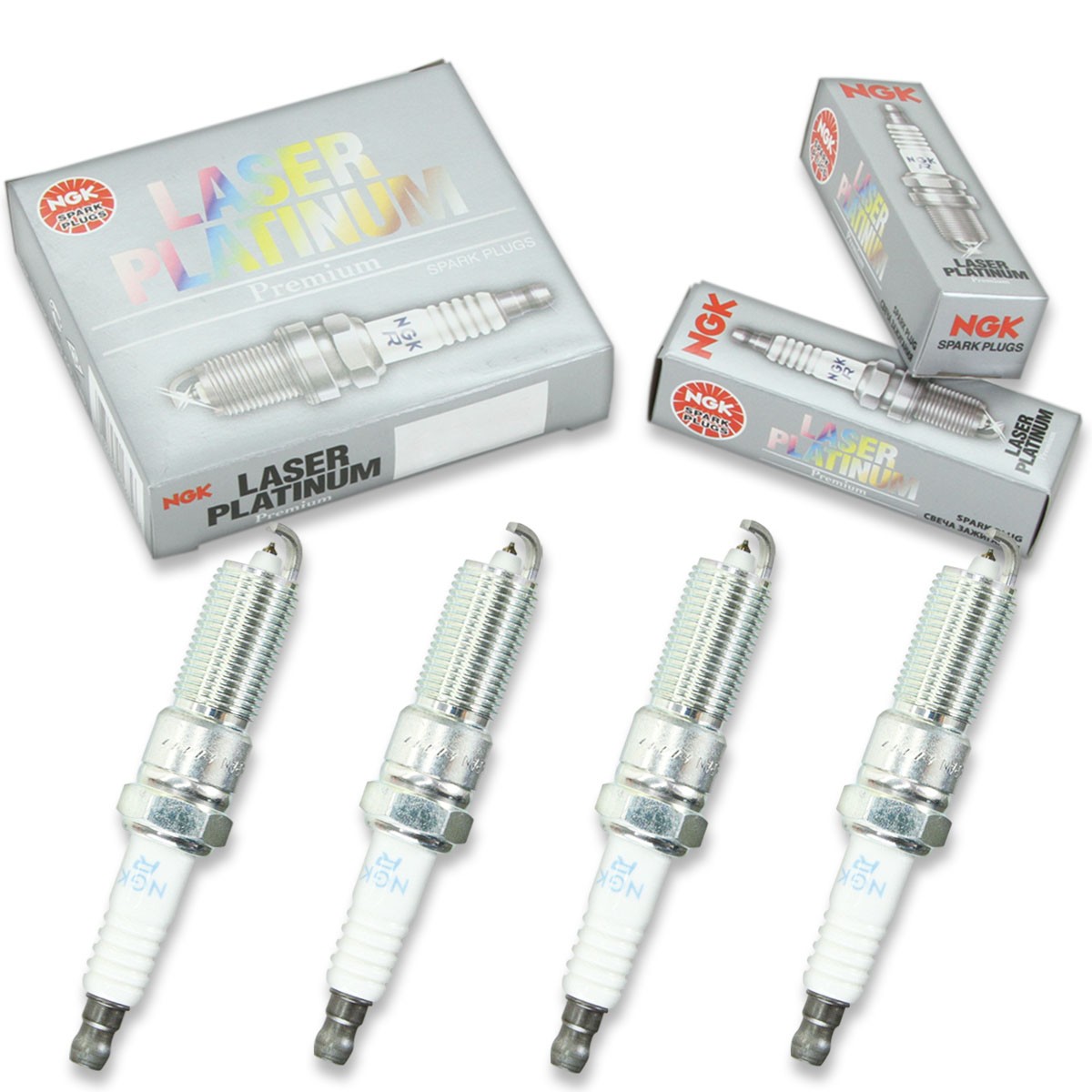 4 pc NGK 4998 PLZTR5A-13 Laser Platinum Spark Plugs for SPLZTR5A13 RE14PMPB ti