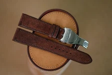 Handmade Tabacco color strap size 22/18 with clasp