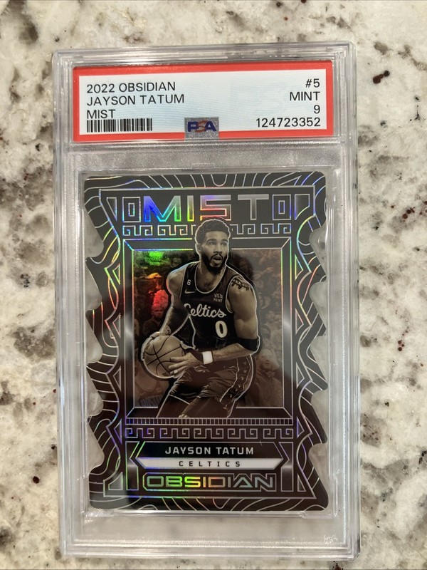 2022 Panini Obsidian Jayson Tatum Mist Case Hit PSA 9 Pop 1
