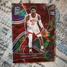 2022 NBA Panini Spectra Rockets #35 Christian Wood Rainbow Prism Serial 52/99