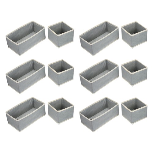  12pcs Foldable Cloth Storage Box: Drawer Organizer for Clothes Underwear - - Picture 4 of 12