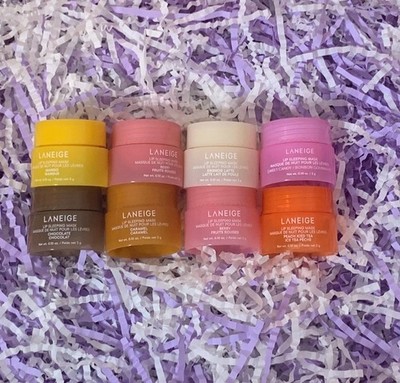 LANEIGE Lip Sleeping Mask Travel Size Vanilla Mango Gummy Chocolate Caramel Cand