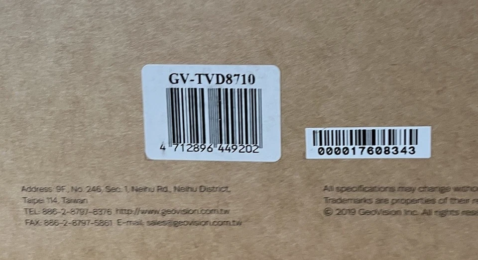 Geovision GV-TVD8710 IR Vandal Proof Dome Camera 8MP 4.3x WDR 125-TVD8710-000 - Image 4 of 4
