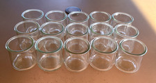 Oui Yogurt Clean Empty Glass Jars, Reusable, Kitchen, Storage, Crafts, Set of 15