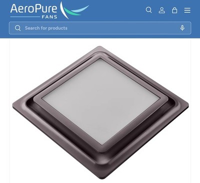 AeroPure ABF110 L5 110 CFM 0.9 Sones Slim Fit Exhaust Fan - AC Motor w LED Light