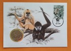 Vietnam * 10 Đồng 1990 BU * crested gibbon * numis letter * coin cover TOP!!!