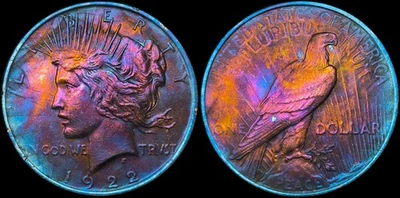 États Unis - 1 dollar 1922 - Peace Dollar - argent - Photo 1/3