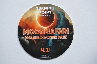 TURNING POINT BREW Co. ''MOON SAFARI'' PALE PUMP CLIP - Foamex
