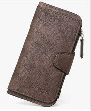 CLUCI Wallet For Women PU Leather RFID Blocking Womens Wallet Bifold Card Holder