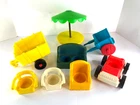 Little People - Vintage Acessory / Vehicle Lot - 8 PCS