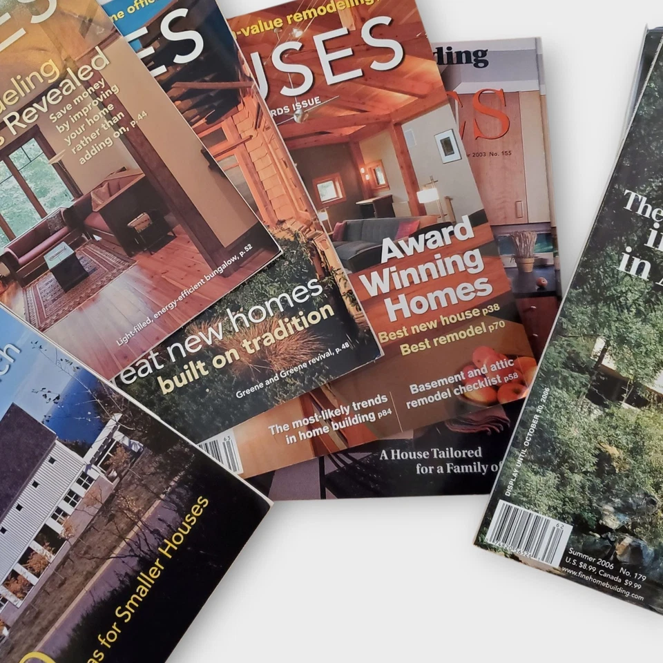 Lot 2: Fine Homebuilding Houses x8 Annual Issues 2003–2011 Taunton With Case Foto 4 de 4