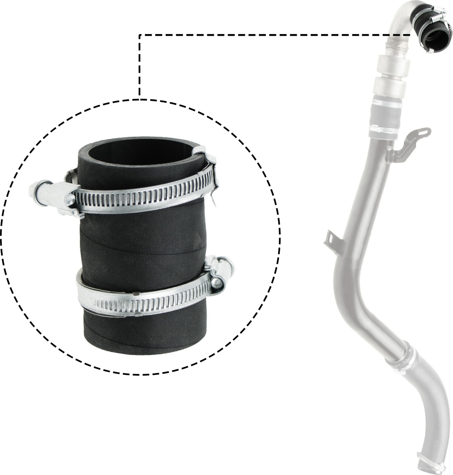 GATES 09-0663 Charger Air Hose for FORD - Image 25
