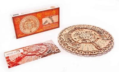 NEW - Wood Trick Mayan Calendar - Wooden Mechanical Model 3-D Kit Puzzle -Sealed - Image 1 of 4
